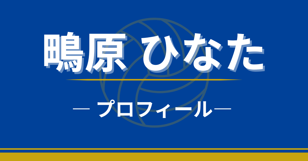 鴫原ひなた　プロフィール　身長　最高到達点　学歴　出身　プレースタイル